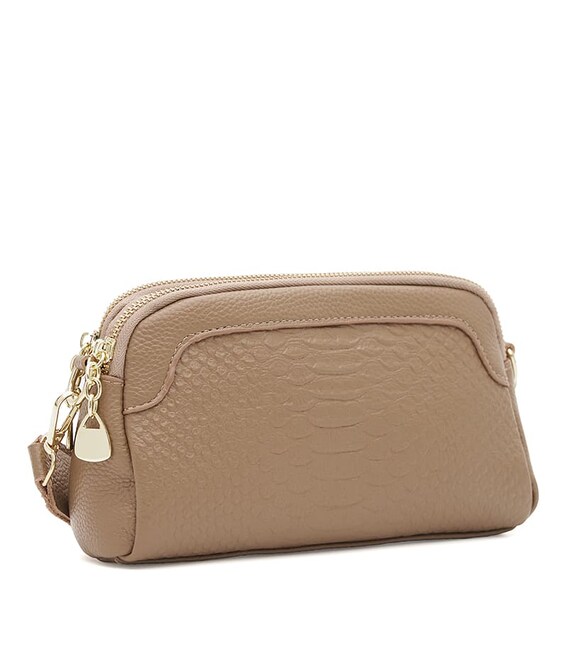 Женская кожаная сумка Borsa Leather K12237be-beige