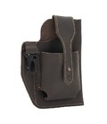 Кожаная сумка на пояс для смартфона Borsa Leather K19800co-brown