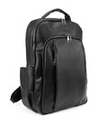 Чоловічий шкіряний рюкзак чорний Tiding Bag 1665A