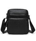 Сумка через плечо кожаная мужская Borsa Leather K18822bl-black