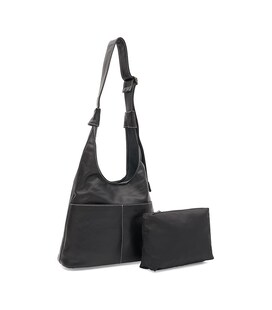 Женская кожаная сумка Borsa Leather K1fb102bl-black