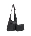 Женская кожаная сумка Borsa Leather K1fb102bl-black