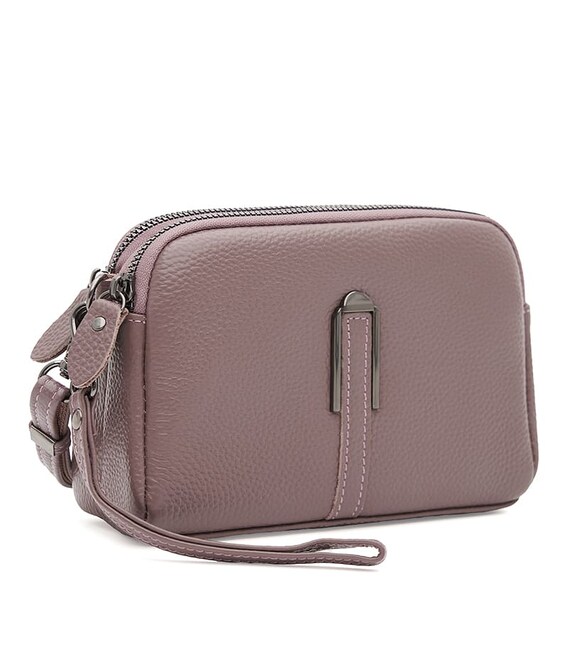 Женская кожаная сумка Borsa Leather K188084V-violet
