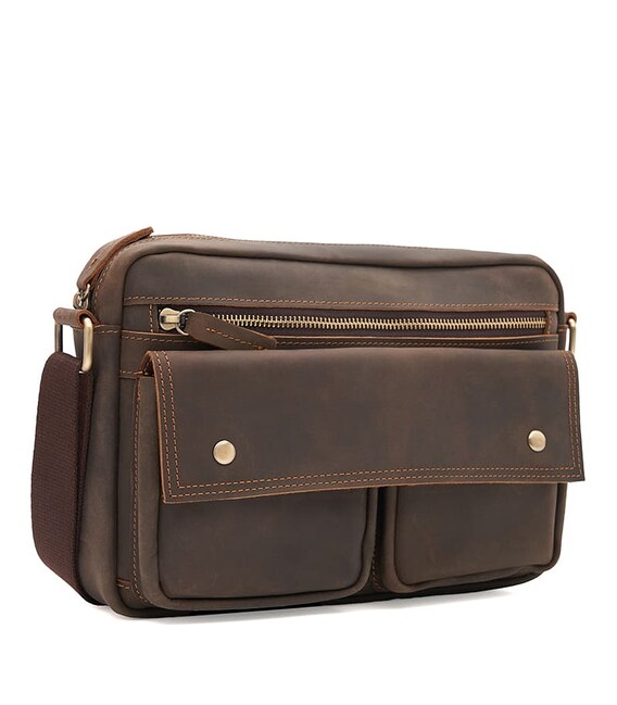Сумка кожаная мужская Keizer ch11026br-brown