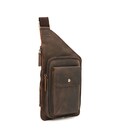 Мужской кожаный рюкзак через плечо Keizer ch1Z2003br-brown