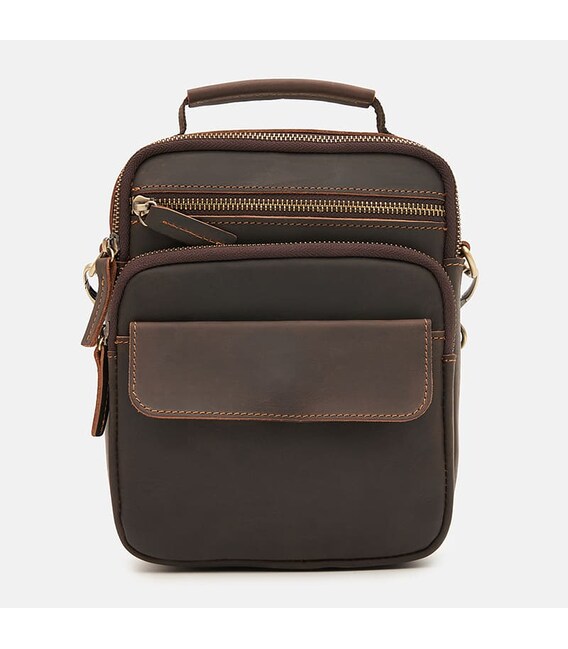 Барсетка мужская кожаная Keizer ch12041br-brown