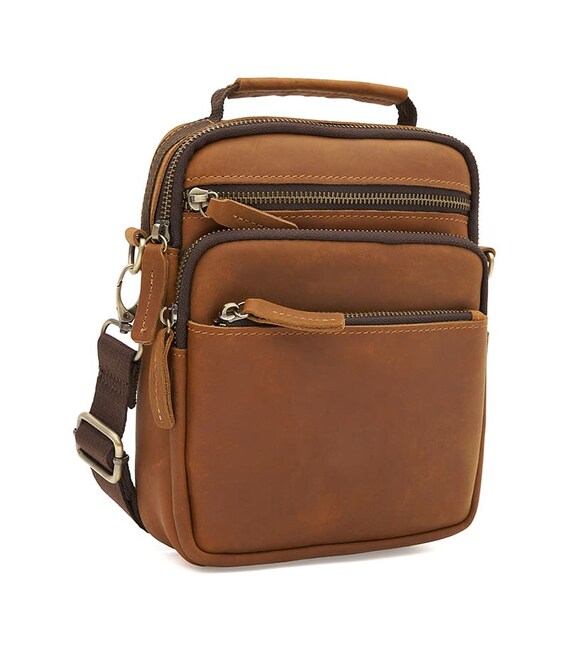 Барсетка мужская кожаная Keizer ch12049L-brown