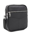 Мужская кожаная сумка мессенджер Keizer ch1B18011bl-black