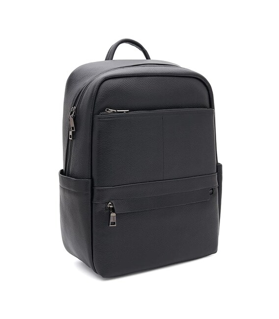 Мужской кожаный рюкзак Borsa Leather K1c2940-black