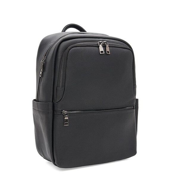 Мужской кожаный рюкзак Borsa Leather K1c2945-black