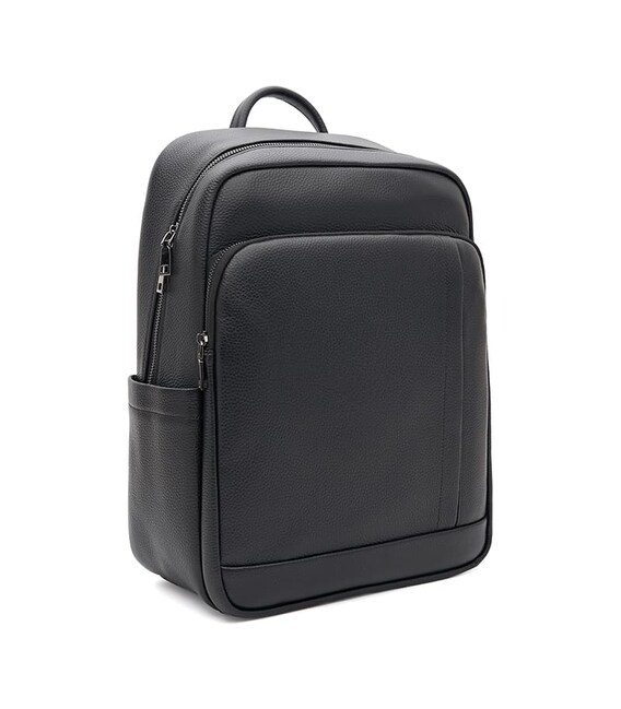 Мужской кожаный рюкзак Borsa Leather K1c2939-black