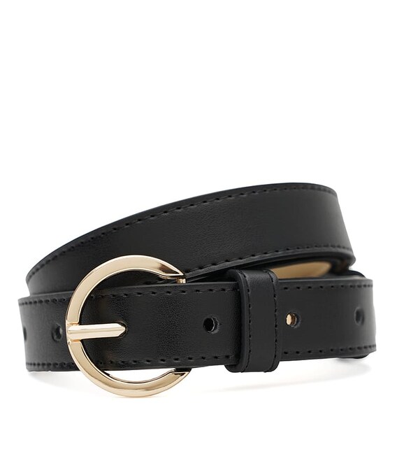 Женский кожаный ремень 1FP9298gold-black