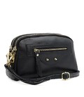 Женская кожаная сумка Borsa Leather K11670bl-black