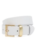 Жіночий шкіряний ремінь Borsa Leather 100g1genw131-white