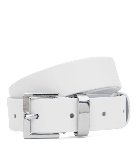 Женский кожаный ремень Borsa Leather 110x1genw129-white - фото