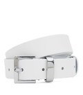 Жіночий шкіряний ремінь Borsa Leather 110x1genw129-white