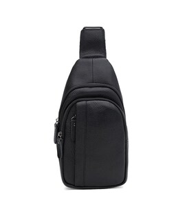 Мужской кожаный рюкзак через плечо Borsa Leather K1617f-black