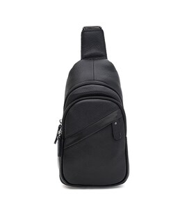 Мужской кожаный рюкзак через плечо Borsa Leather K1616D-black