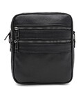 Мужская кожаная сумка Borsa Leather K13647bl-black