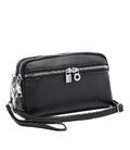 Женская кожаная сумка Borsa Leather K11668bl-black