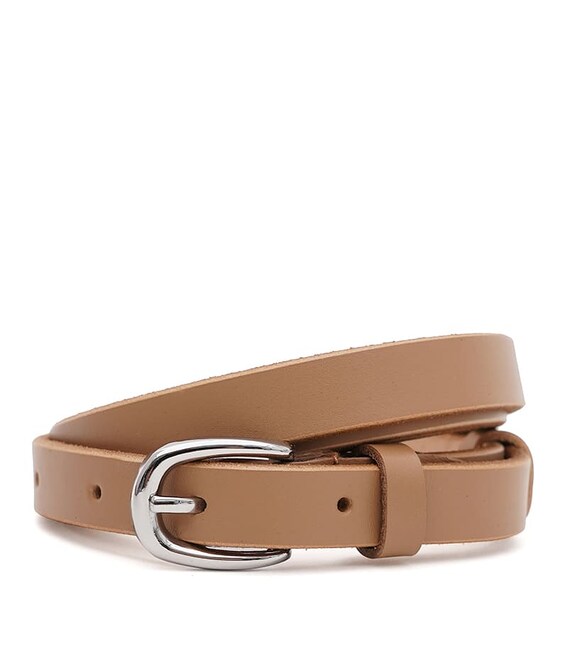Женский кожаный ремень Borsa Leather 100v1genw58-caramel - фото