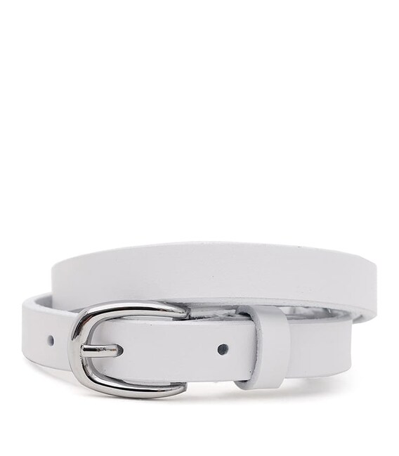 Женский кожаный ремень Borsa Leather 100v1genw55-white - фото