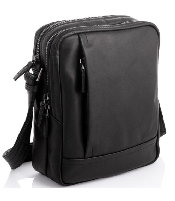 Мужской мессенджер из мягкой кожи Tiding Bag S-JMD10-2040A фото
