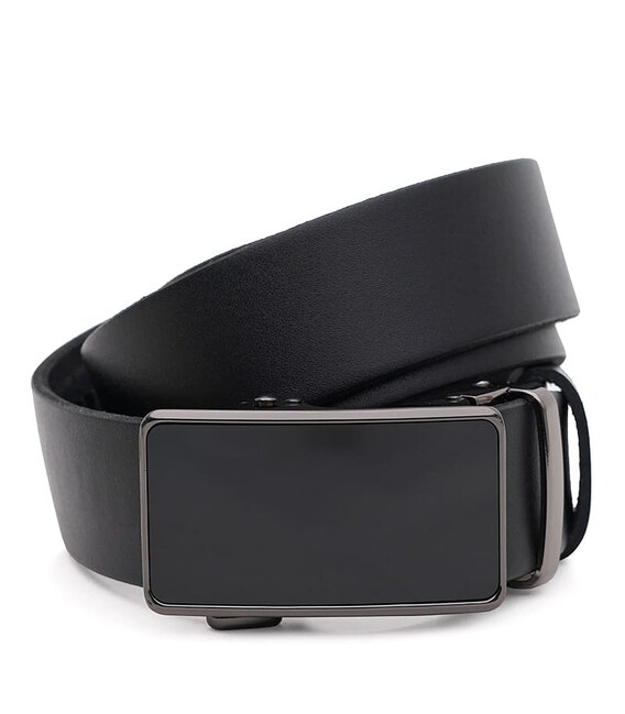 Мужской кожаный ремень Borsa Leather 125v1genav42-black - фото