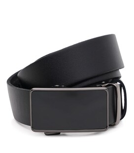 Мужской кожаный ремень Borsa Leather 125v1genav42-black - фото