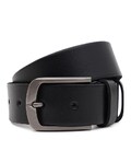 Чоловічий шкіряний ремінь Borsa Leather 125v1fx89-black