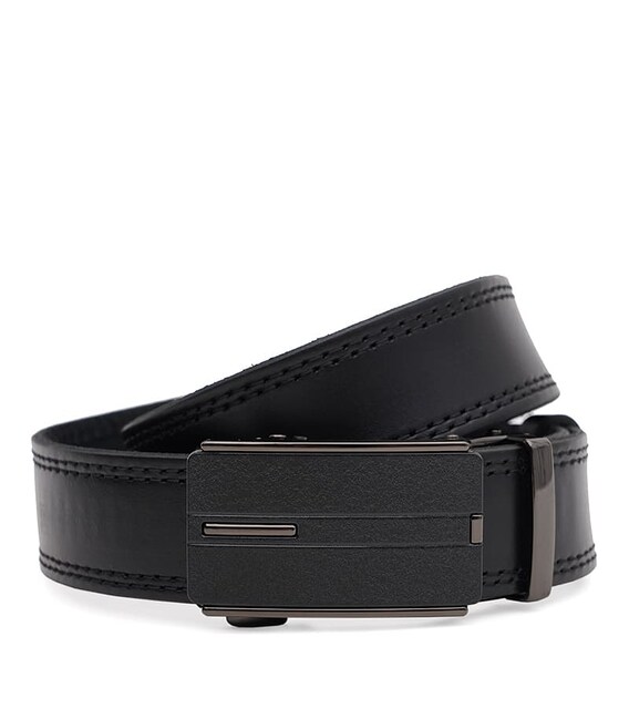 Мужской кожаный ремень Borsa Leather 125v1genav25-black - фото