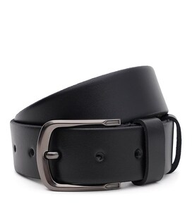 Батал - мужской кожаный ремень Borsa Leather 150v1fx77-black - фото