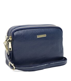 Женская кожаная сумка Borsa Leather K11906n-blue фото
