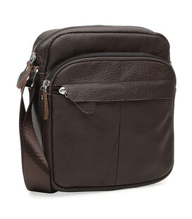 Мужская кожаная сумка Borsa Leather K10082-brown фото