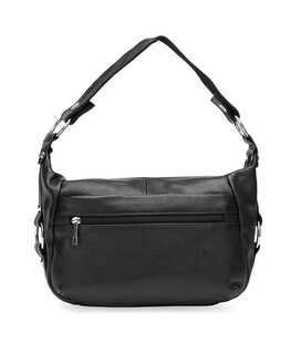 Женская кожаная сумка Borsa Leather K1131-black - фото