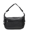Женская кожаная сумка Borsa Leather K1131-black