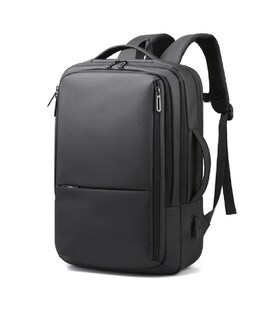Большой текстильный черный рюкзак Confident ANT02-2021-2A фото