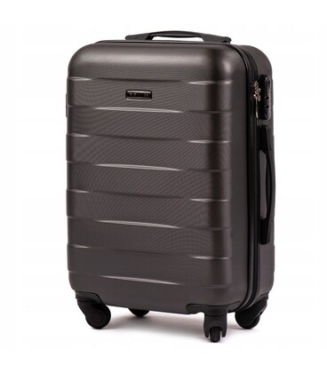 Чемодан Wings 401 маленький S графитовый фото, картинка, изображение
