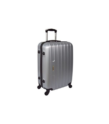 Чемодан Siker Line средний M серебристый фото, картинка, изображение
