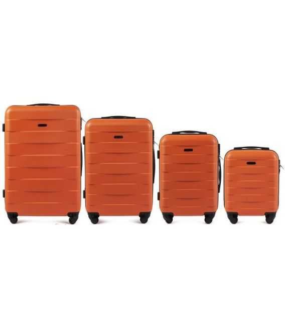 Набор Чемоданов Wings 401 4 в 1 оранжевый фото, картинка, изображение