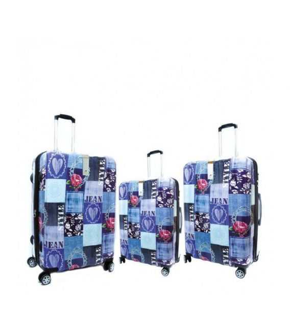 Набор Чемоданов Airtex 960 Flower 3 в 1 фото, картинка, изображение