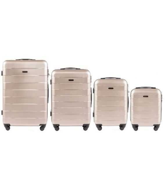 Набор Чемоданов Wings 401 4 в 1 кремовый фото, картинка, изображение