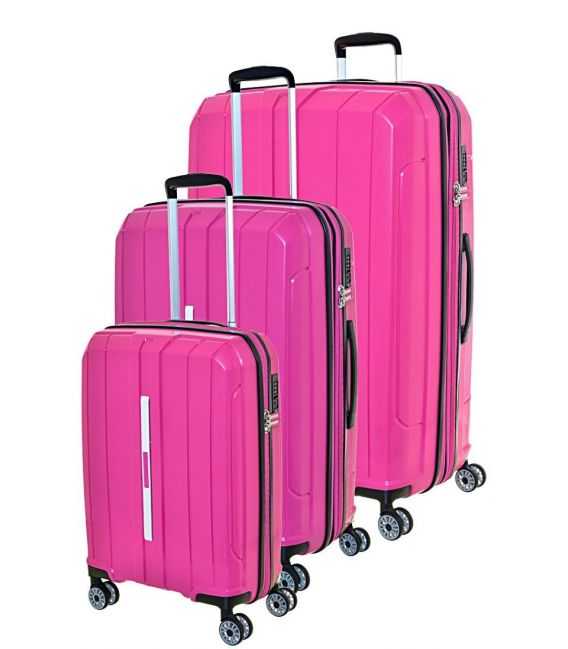 Набор Чемоданов Snowball 83803 3 в 1 розовый фото, картинка, изображение
