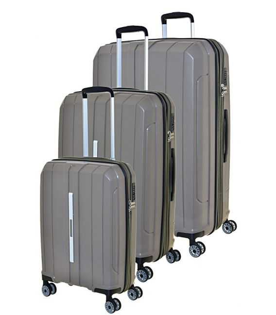 Набор Чемоданов Snowball 83803 3 в 1 коричневый фото, картинка, изображение