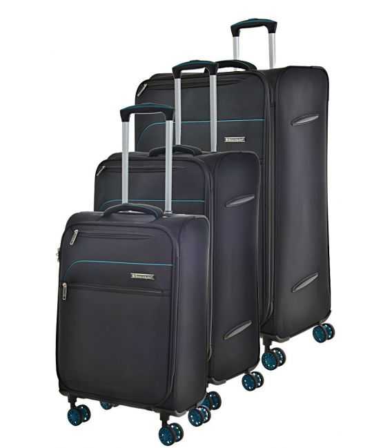 Набор Чемоданов Snowball 81603 3 в 1 черный фото, картинка, изображение