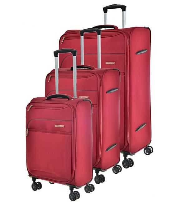 Набір Валіз Snowball 81603 3 в 1 червоний - картинка, зображення, фото валізи