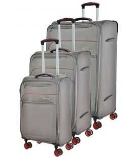 Набор Чемоданов Snowball 81603 3 в 1 серый фото, картинка, изображение