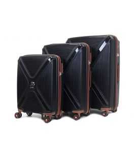 Набор Чемоданов Snowball 84803 3 в 1 черный фото, картинка, изображение