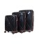 Набір Валіз Snowball 84803 3 в 1 чорний - картинка, зображення, фото валізи