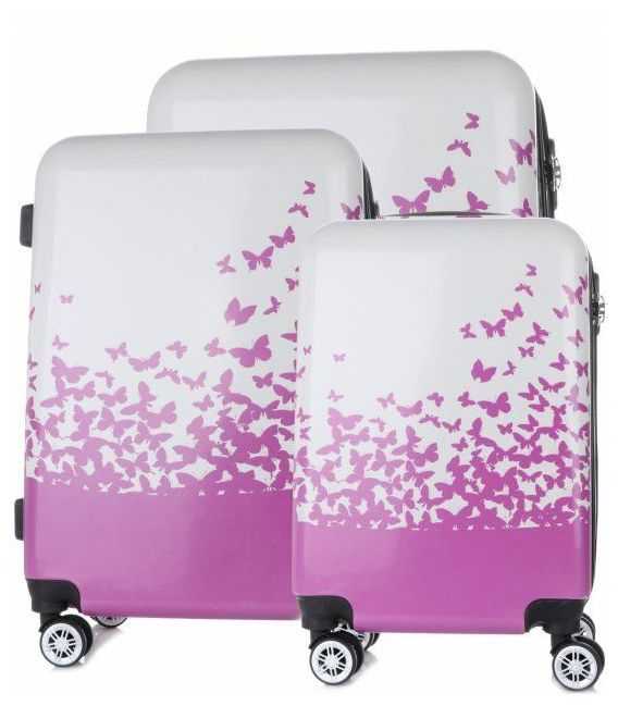 Набір валіз Snowball 3 в 1 86820D білий - картинка, зображення, фото валізи